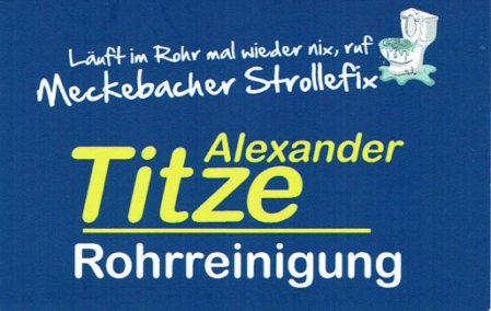 Firma Titze, Rohreinigung